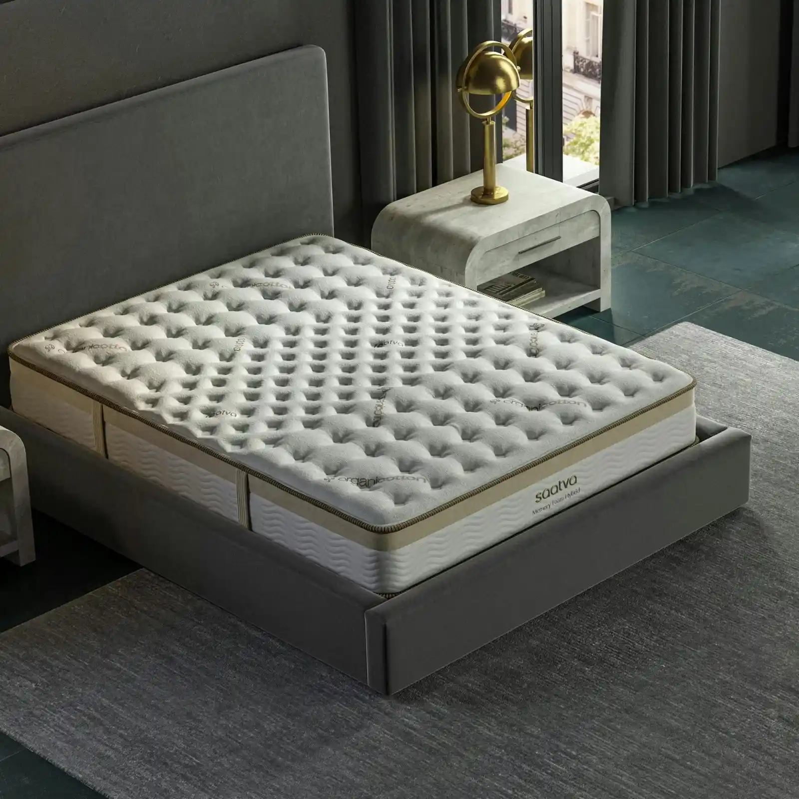 Zenhaven® reversible latex mattress with two distinct comfort feels