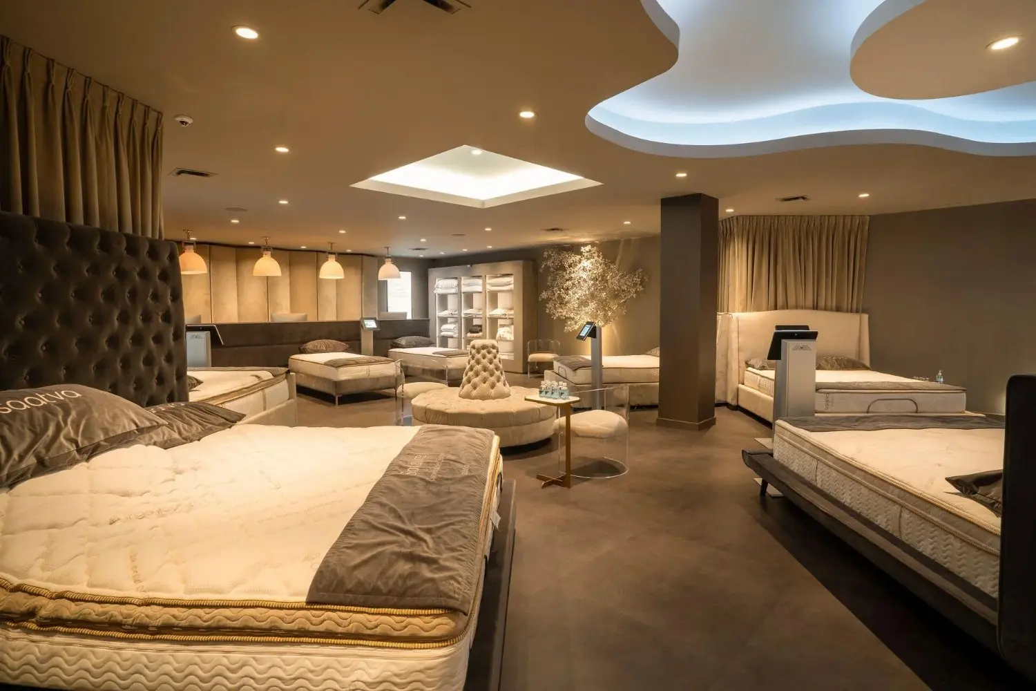 Refined bedroom featuring a Zenhaven® Latex Mattress and a welcoming sleep environment designed for everyday comfort